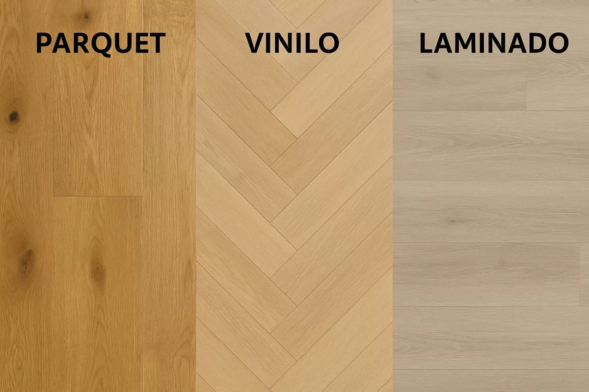Tarima flotante vinílica: ventajas frente a parquet y laminado